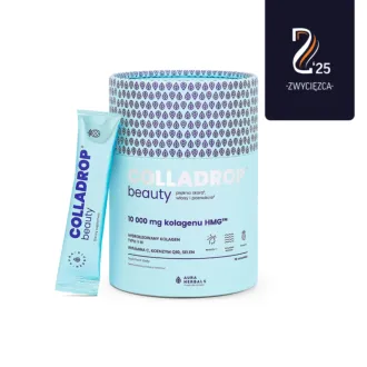 Aura Herbals Colladrop Beauty, kolagen HMG 10000 mg, smak ananasowy, saszetki 30 szt.