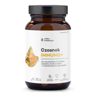 Aura Herbals, Czosnek Immuno+, kapsułki 60 szt