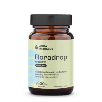 Aura Herbals, Floradrop Entero, Saccharomyces boulardii, probiotyk, kapsułki 30 szt.