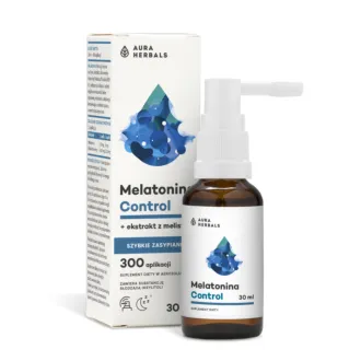 Aura Herbals Melatonina Control + Melisa ekstrakt, aerozol 30 ml