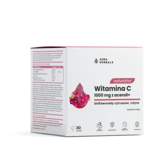 Aura Herbals Naturalna Witamina C 1000mg z aceroli, saszetki 30 szt
