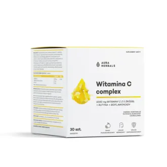 Aura Herbals, Witamina C Complex, 1000 mg, saszetki 30 szt