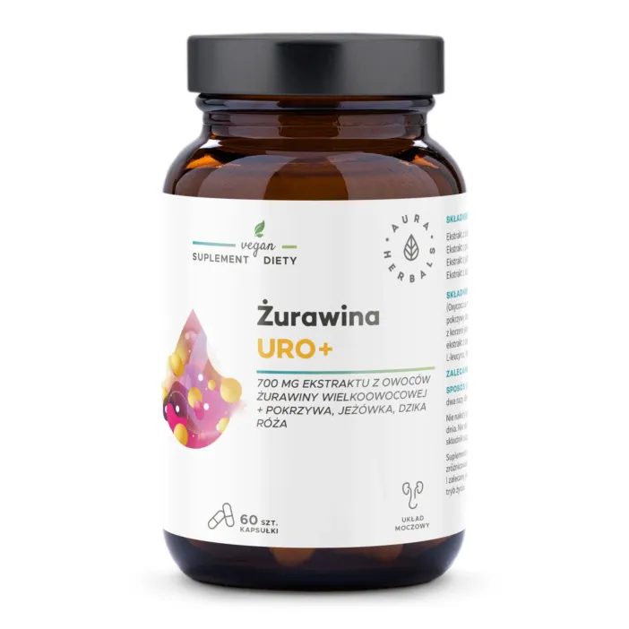 Aura Herbals Żurawina Uro+, kapsułki 60 szt