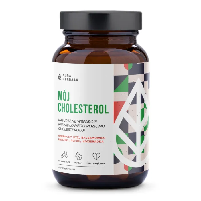 Aura Herbals, Mój Cholesterol, prawidłowy poziom, kapsułki 60 szt