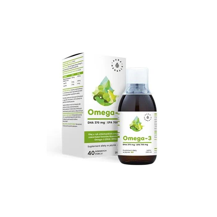 Aura Herbals Omega-3 370 DHA / 700 EPA, płyn 200 ml