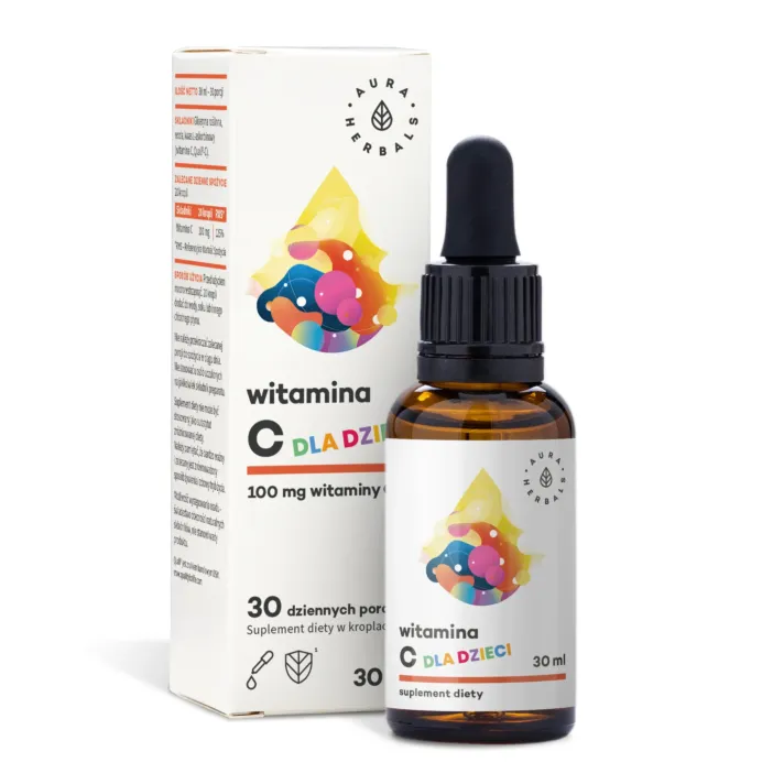 Aura Herbals Witamina C dla dzieci krople 30 ml