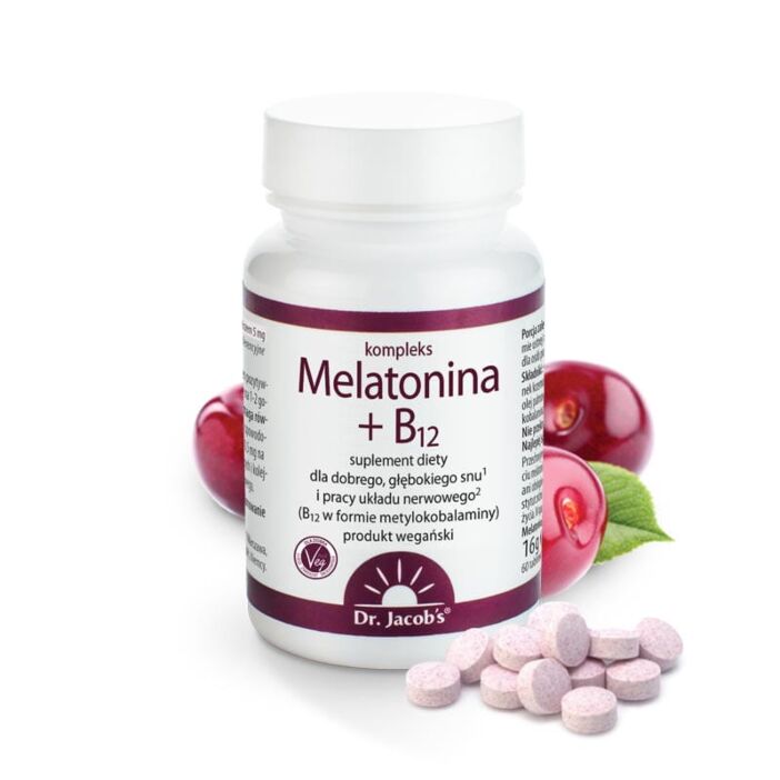 Dr. Jacob's Melatonina + B12 60 tab