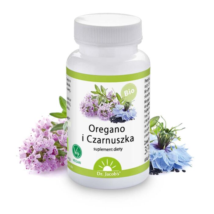 Dr Jacob's Oregano i Czarnuszka 60 kaps