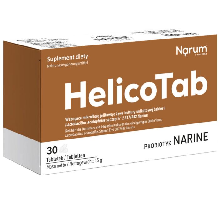 Narum Helico Tab 500 mg 30 kaps