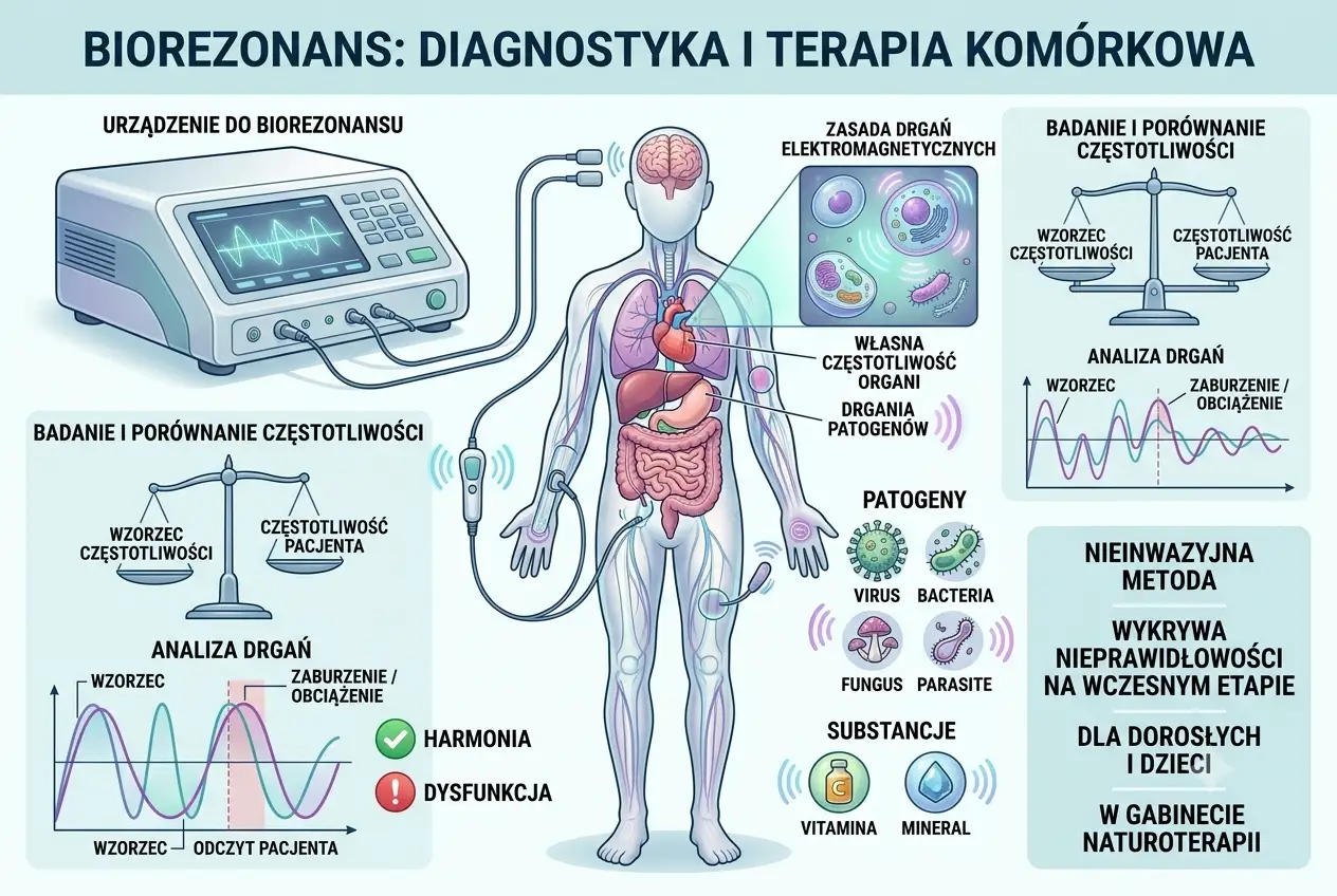 działanie biorezonansu - infografika